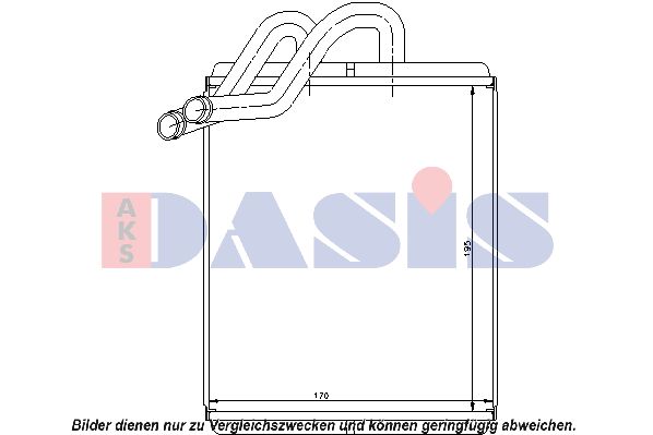 AKS DASIS Теплообменник, отопление салона 519004N